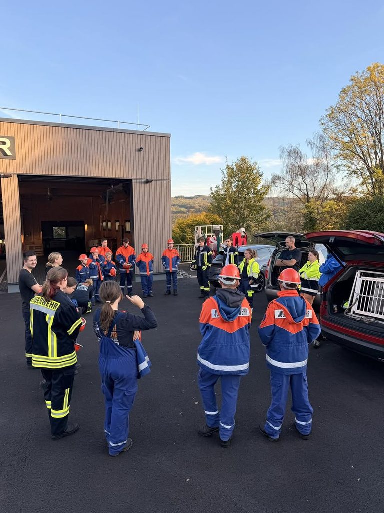 Jugendfeuerwehrübung mit der Personensuche Bigge/Sieg e.V.